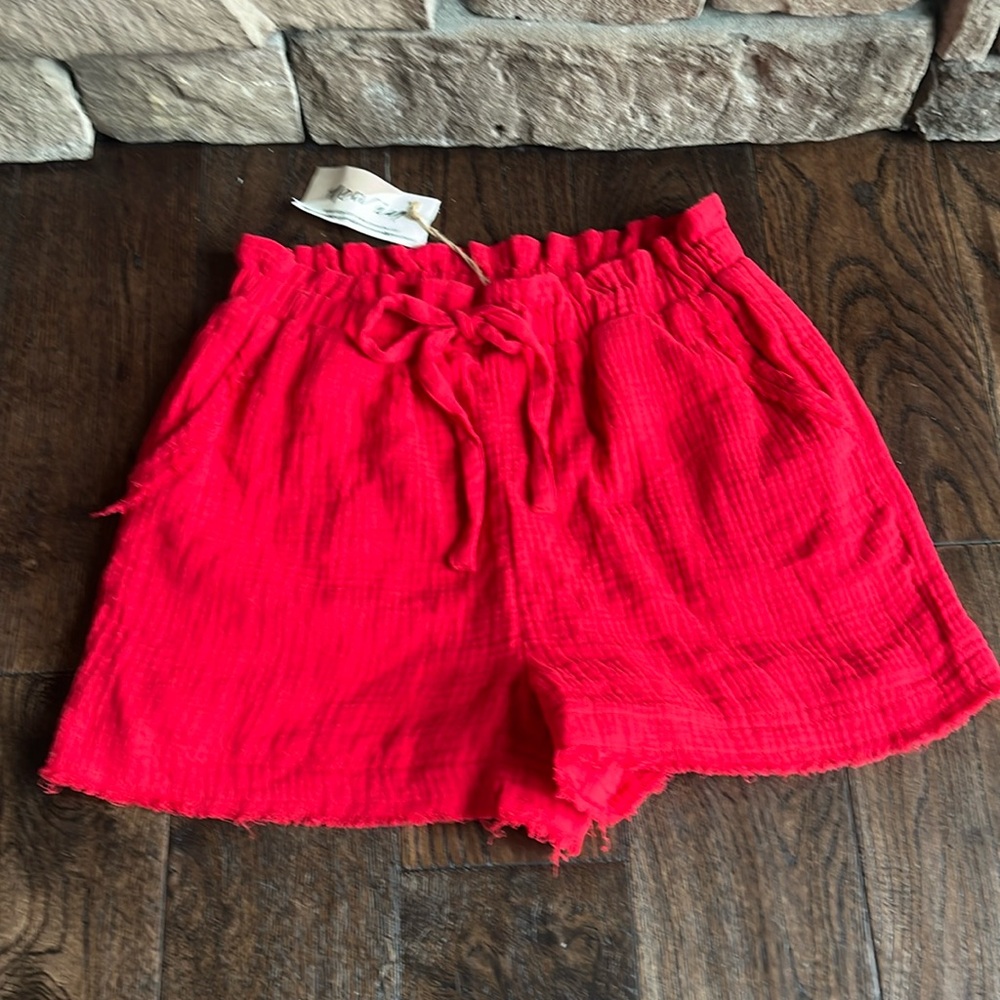 Size medium red shorts